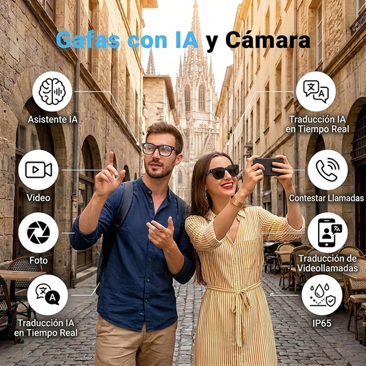 Gafas inteligentes con cámara IA