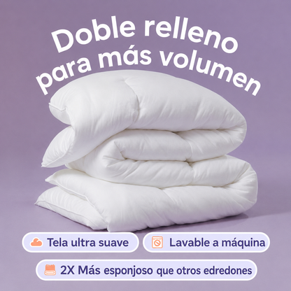 Edredón Nube — Doble Relleno Ultra Esponjoso (Todo el Año)