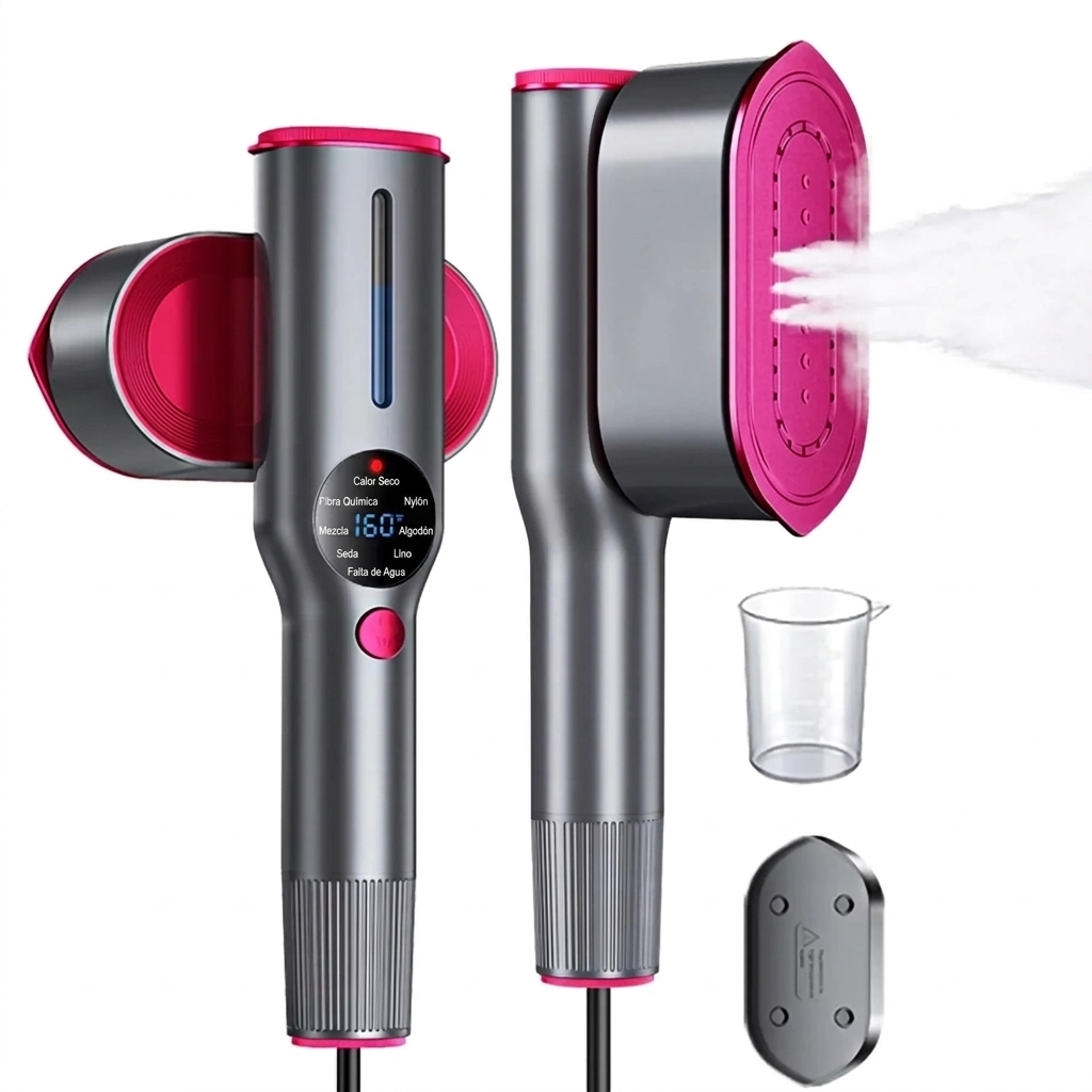 Vaporizador 2 en 1 con pantalla LCD y accesorios