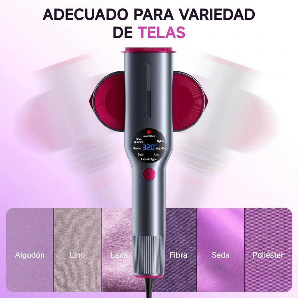 Uso del vaporizador en ropa