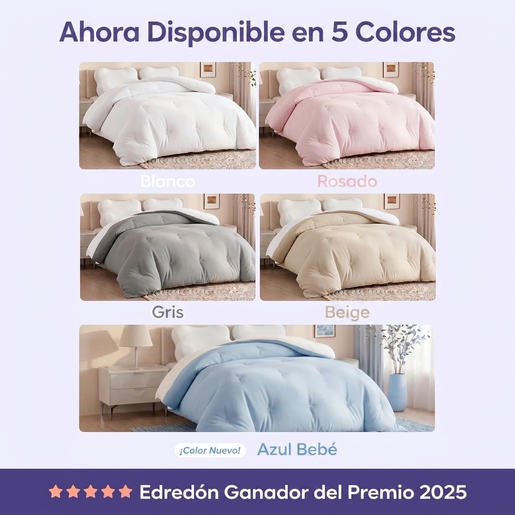 Colores disponibles del edredón